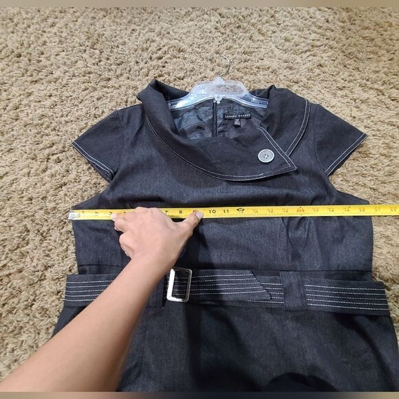 Sandra Darren Gray Belted Dress - Picture 13 of 16